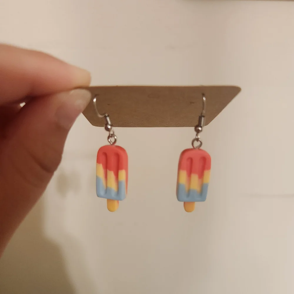 Colorful Popsicle Earrings - Picture 3 of 4